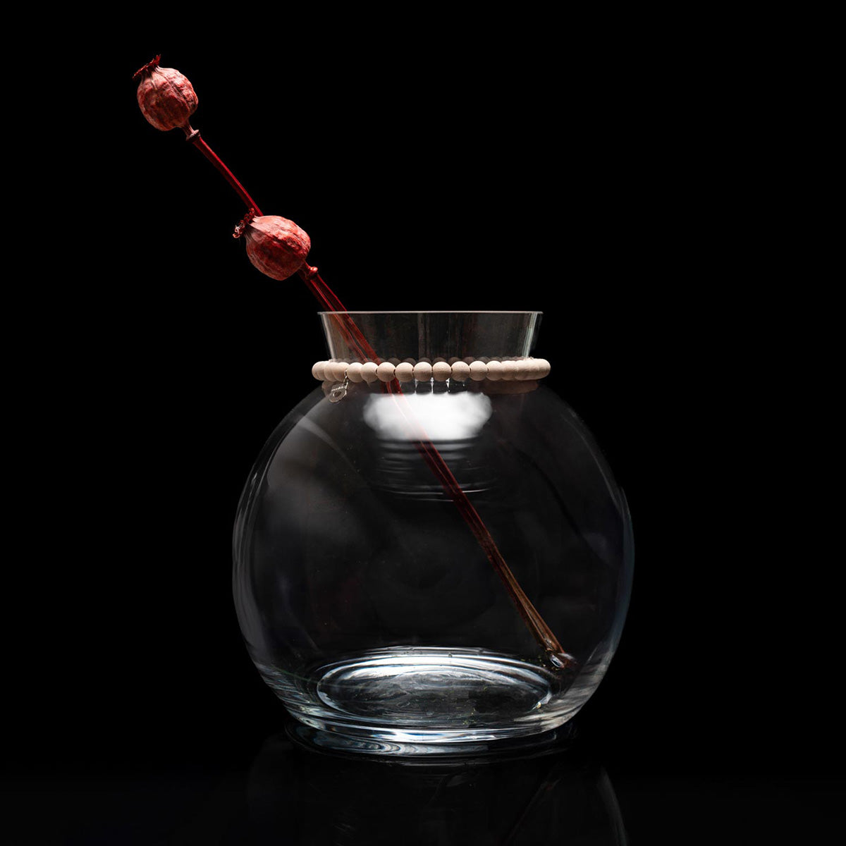 Kupla glass vase, clear, 22 cm