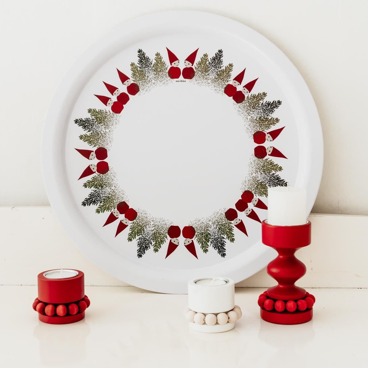 Prinssi candleholder, red