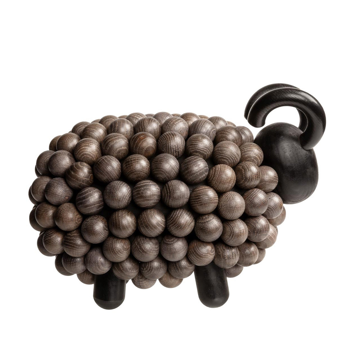 Pässi sculpture, black and wood