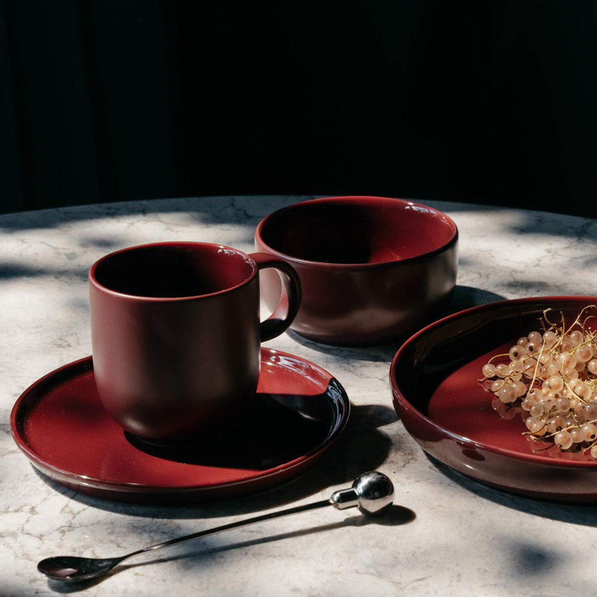 Puisto mug, burgundy, 3,5 dl
