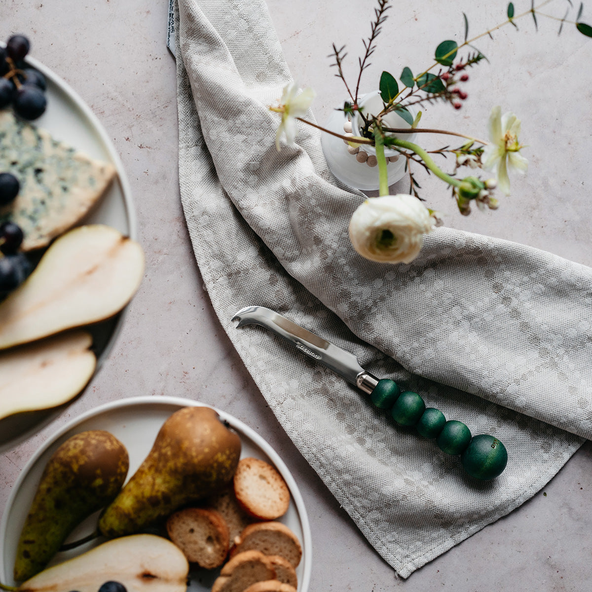 Puisto cheese knife, green