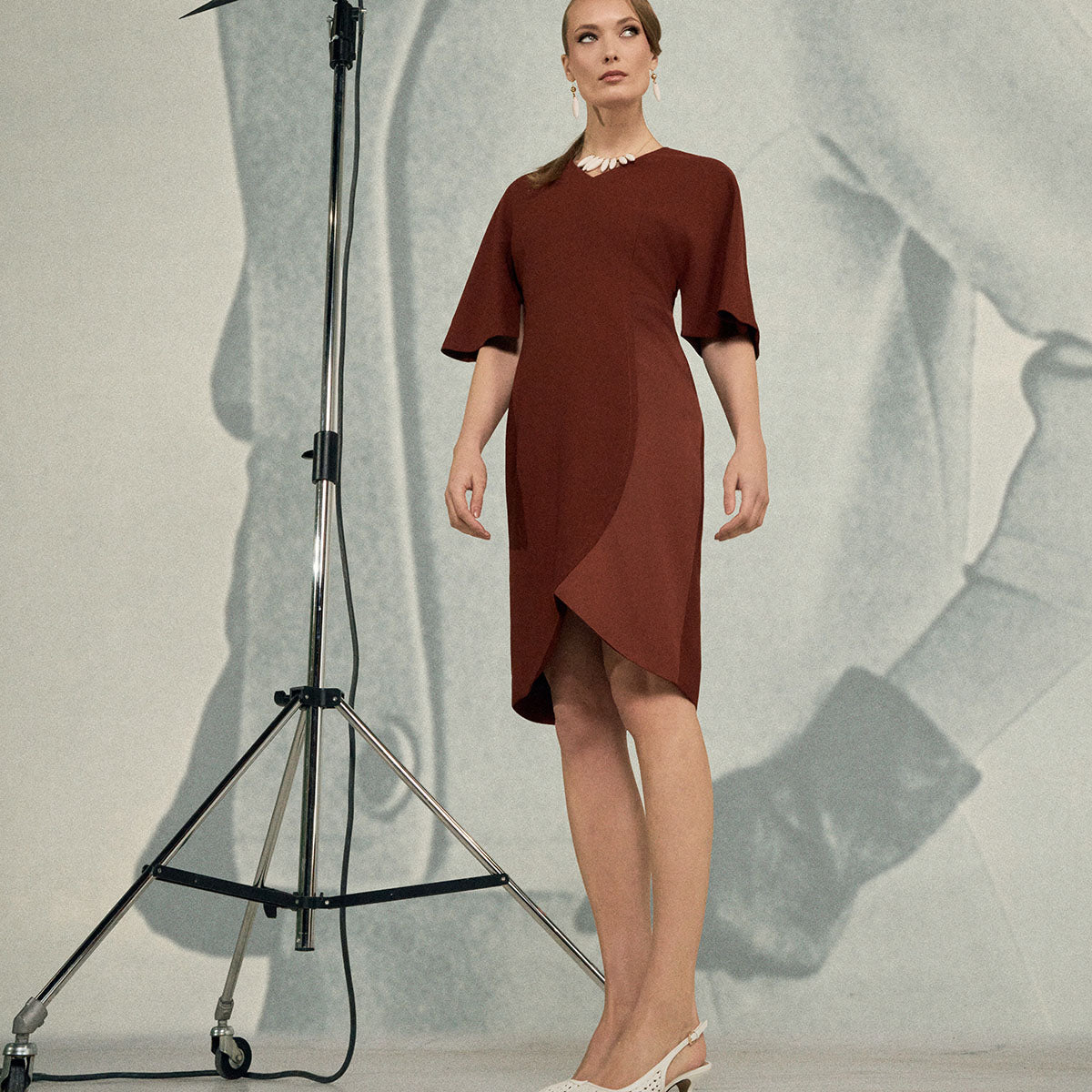 Saime dress, Utu, dark copper