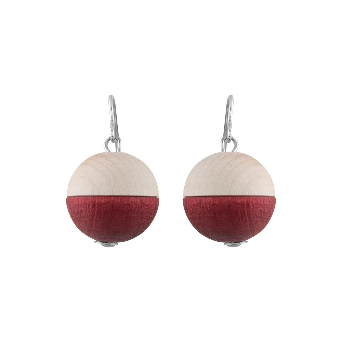 Leila earrings, wine red