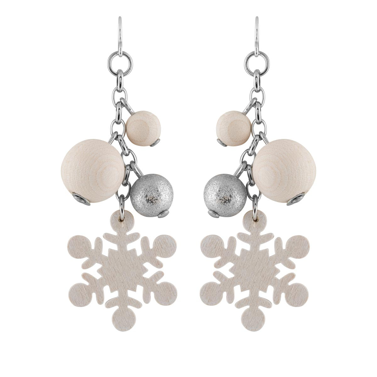 Lumisade earrings, ecru