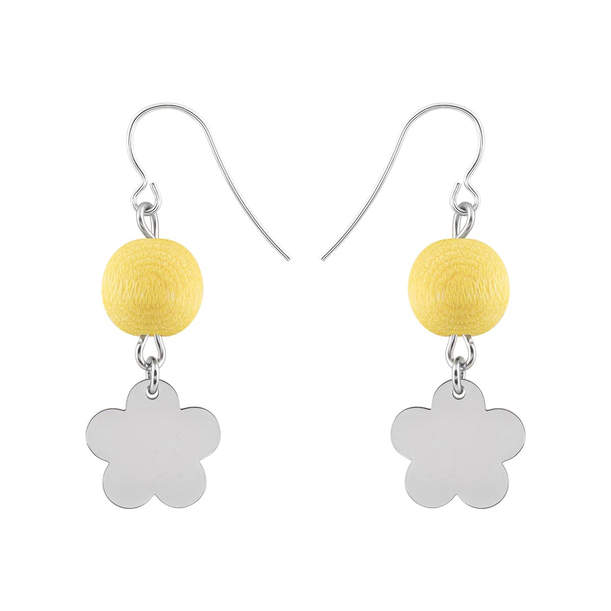 Minea earrings, citron yellow