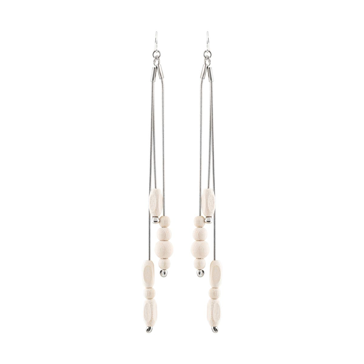 Vilma earrings, ecru