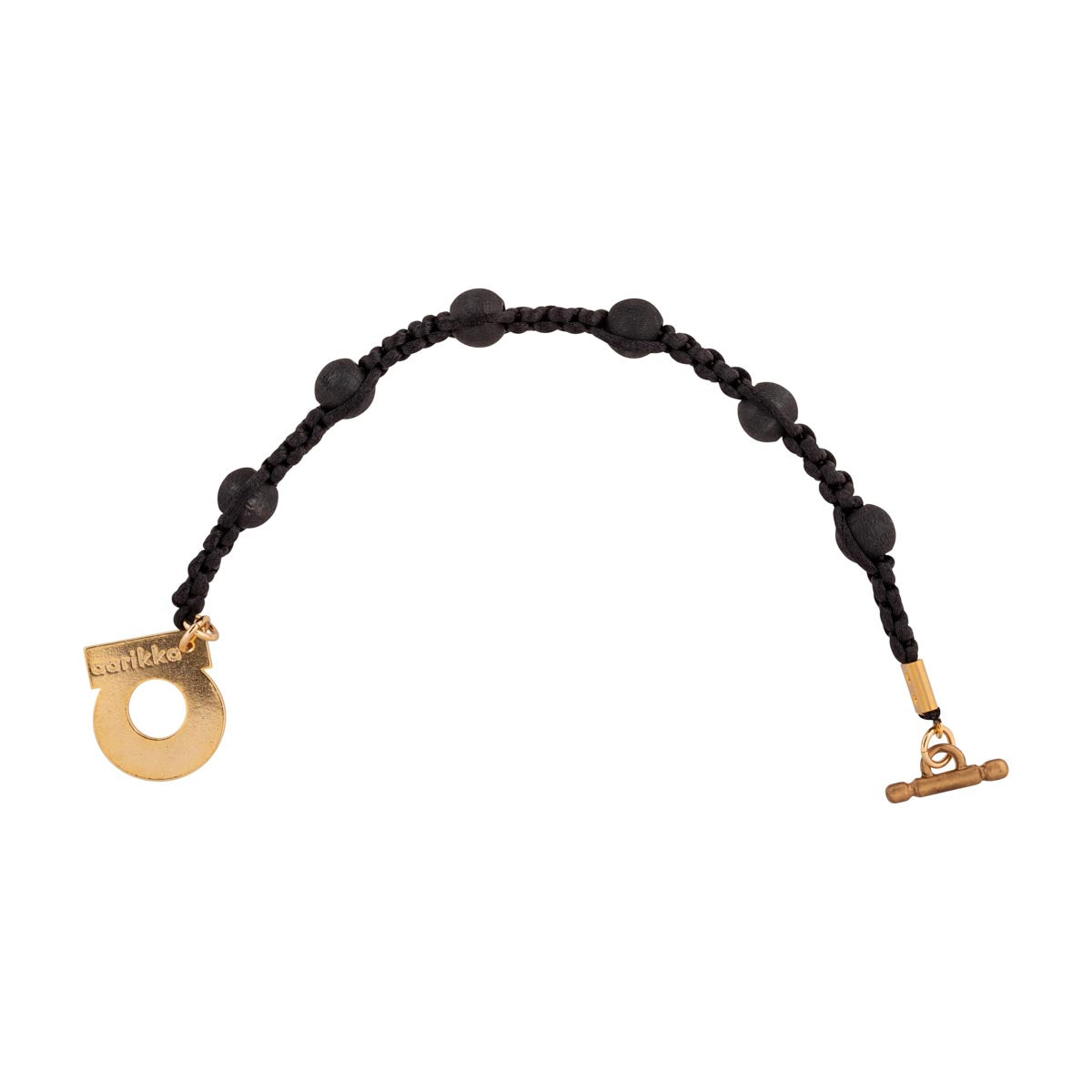 Saana bracelet, black and gold