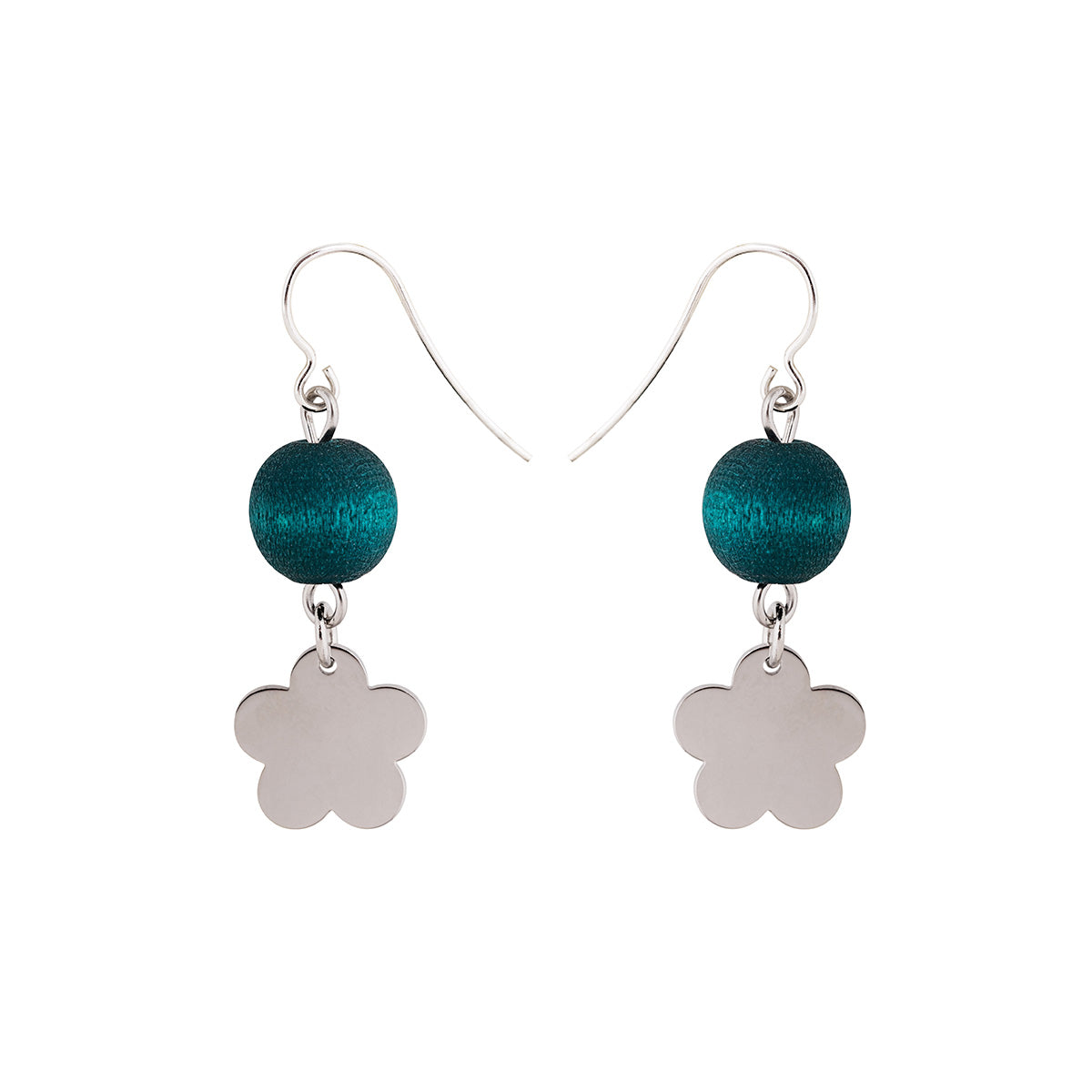 Minea earrings, dark turquoise