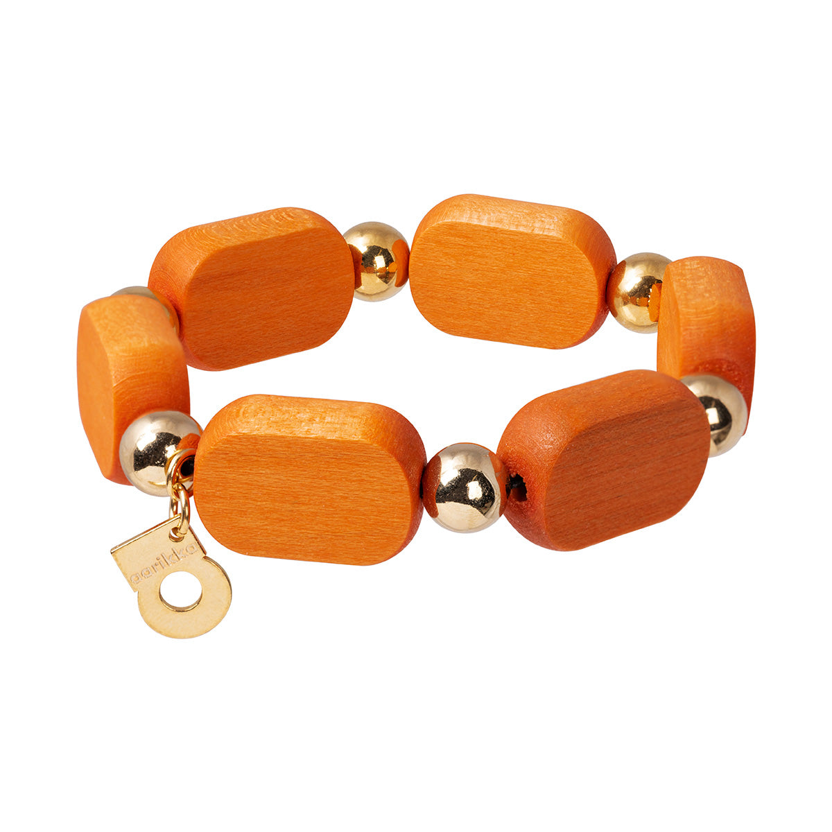 Saimi bracelet, orange and gold