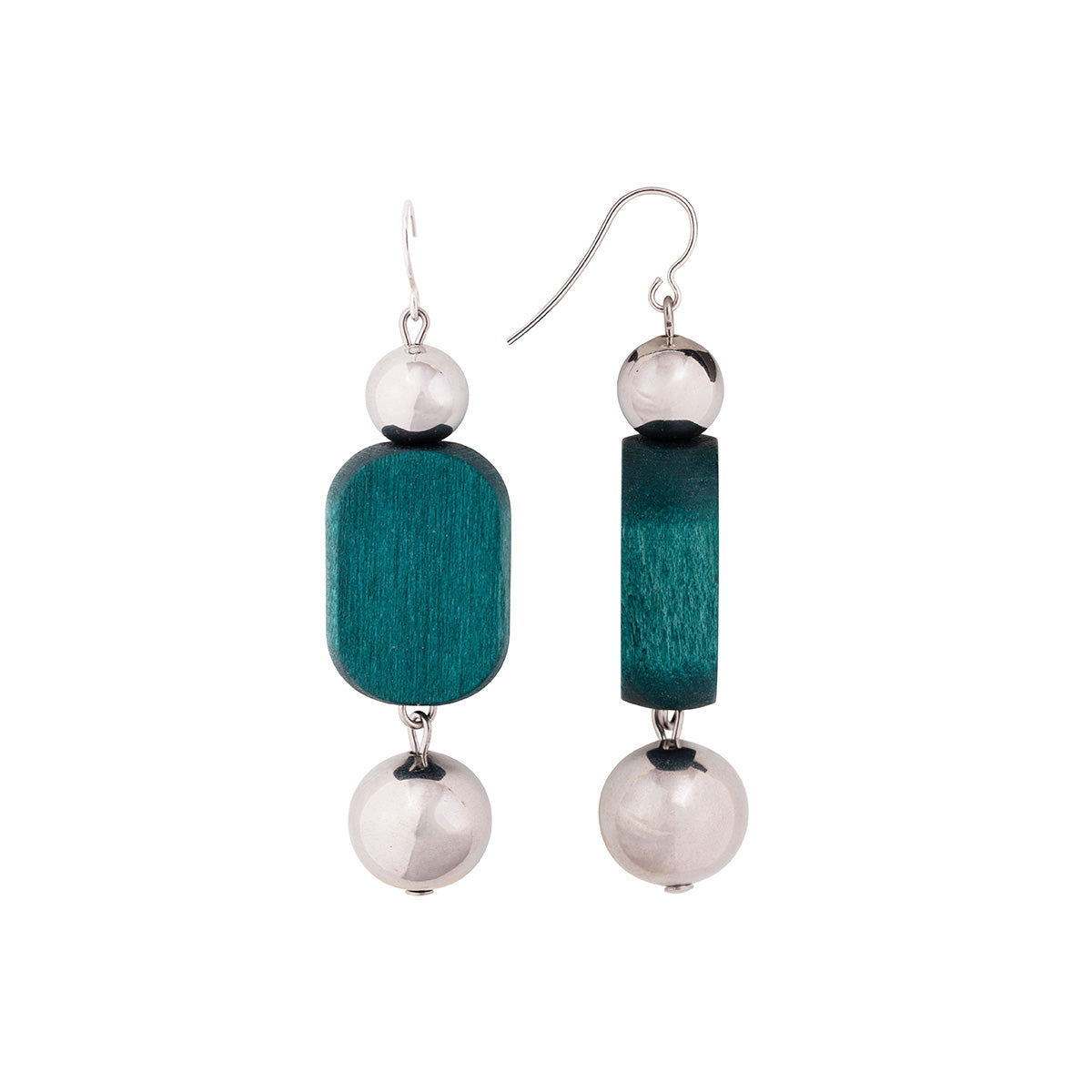 Saimi earrings, dark turquoise