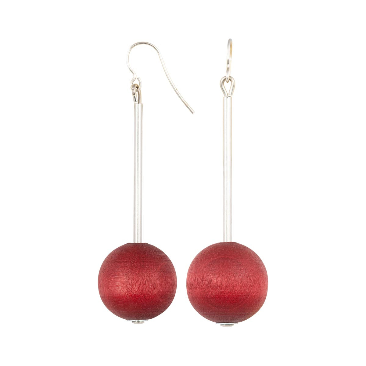 Elsa earrings, wine red