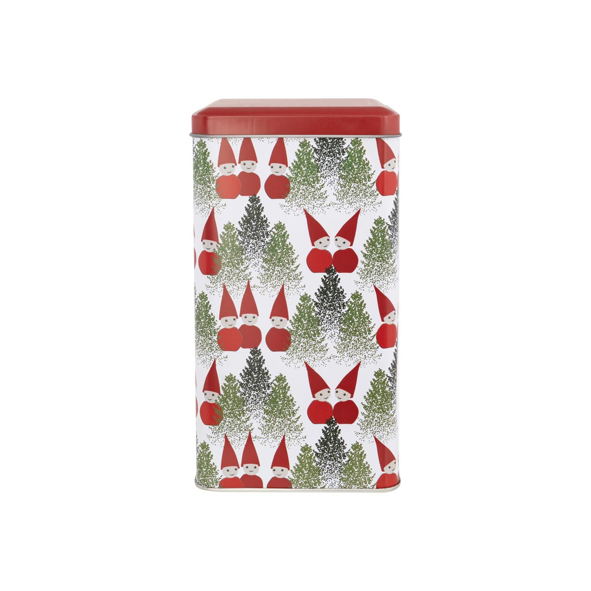 Coffee box, Elves in the Forest, 19 cm, red, white, and green