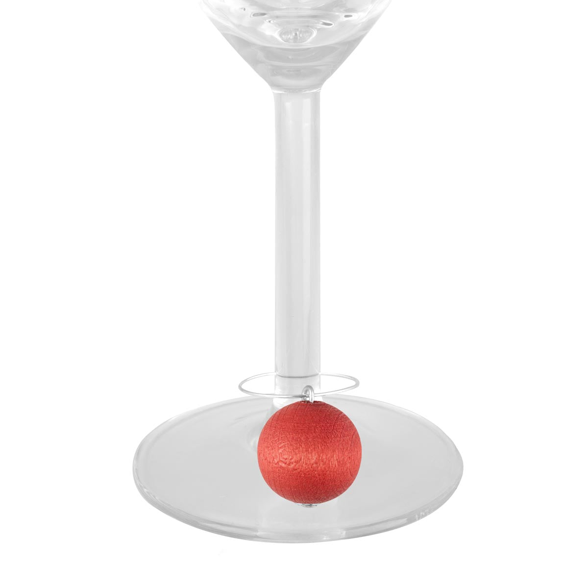 Pompom wine glass markers, 6 pcs, dark shades