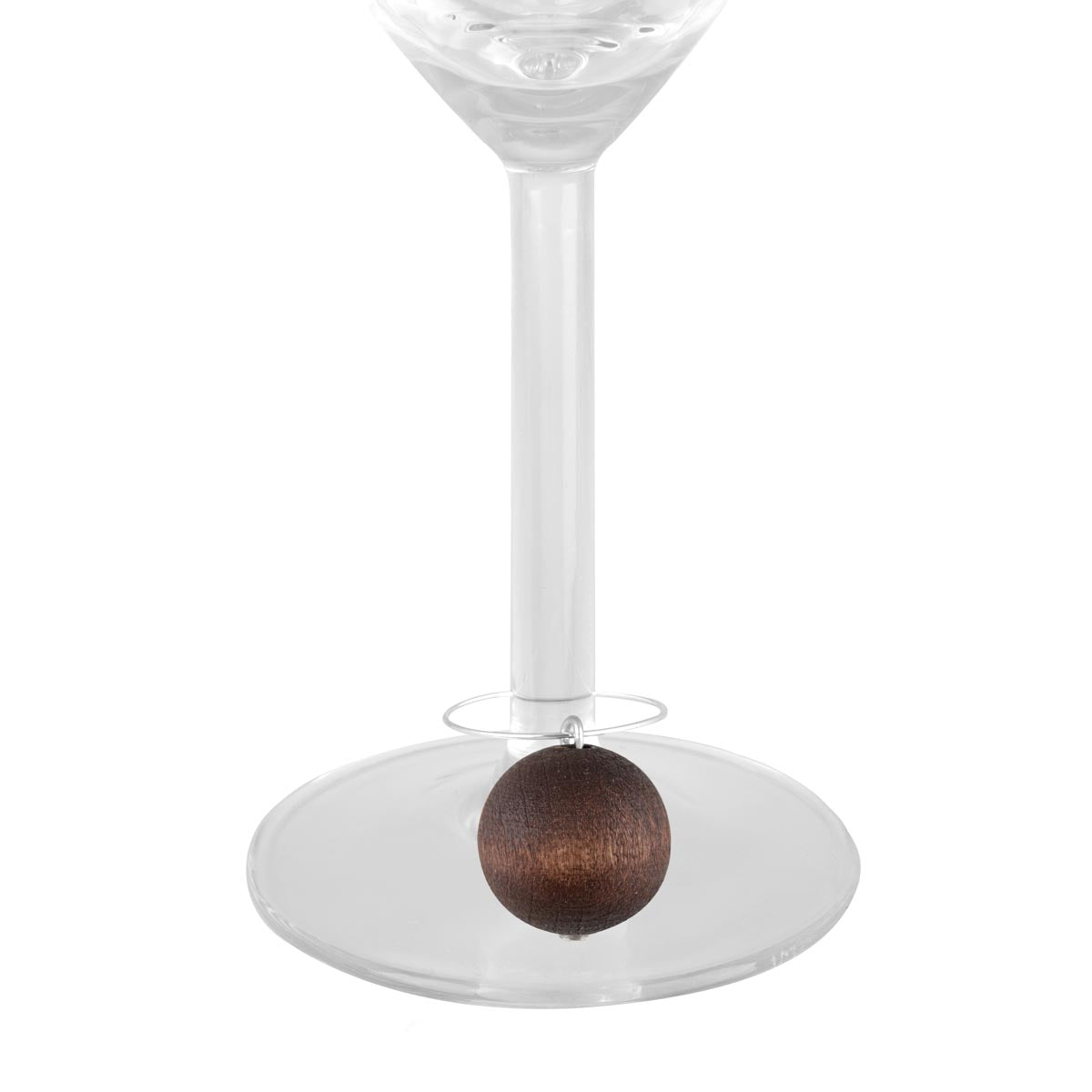 Pompom wine glass markers, 6 pcs, dark shades