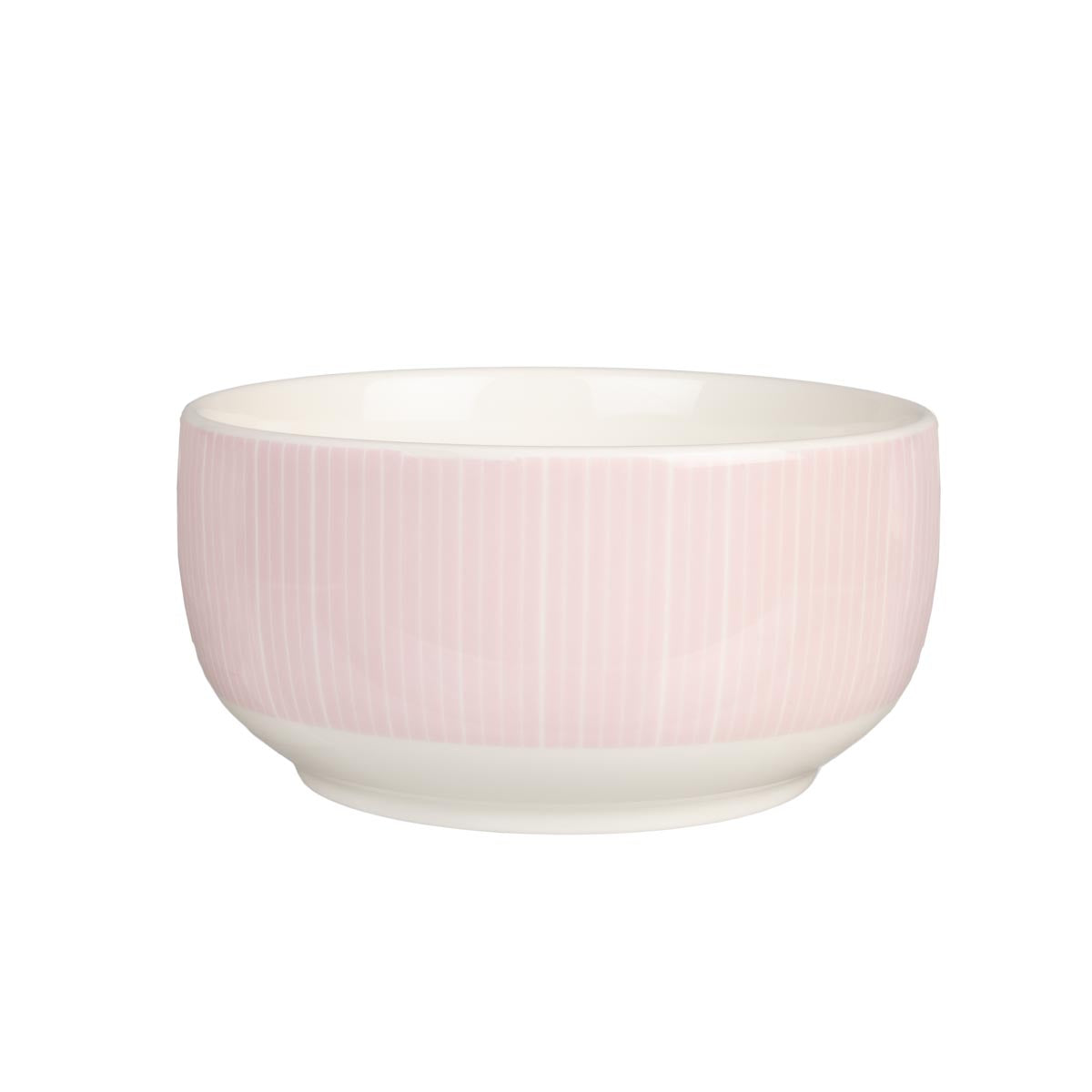 Viivat bowl, pink, 12 cm
