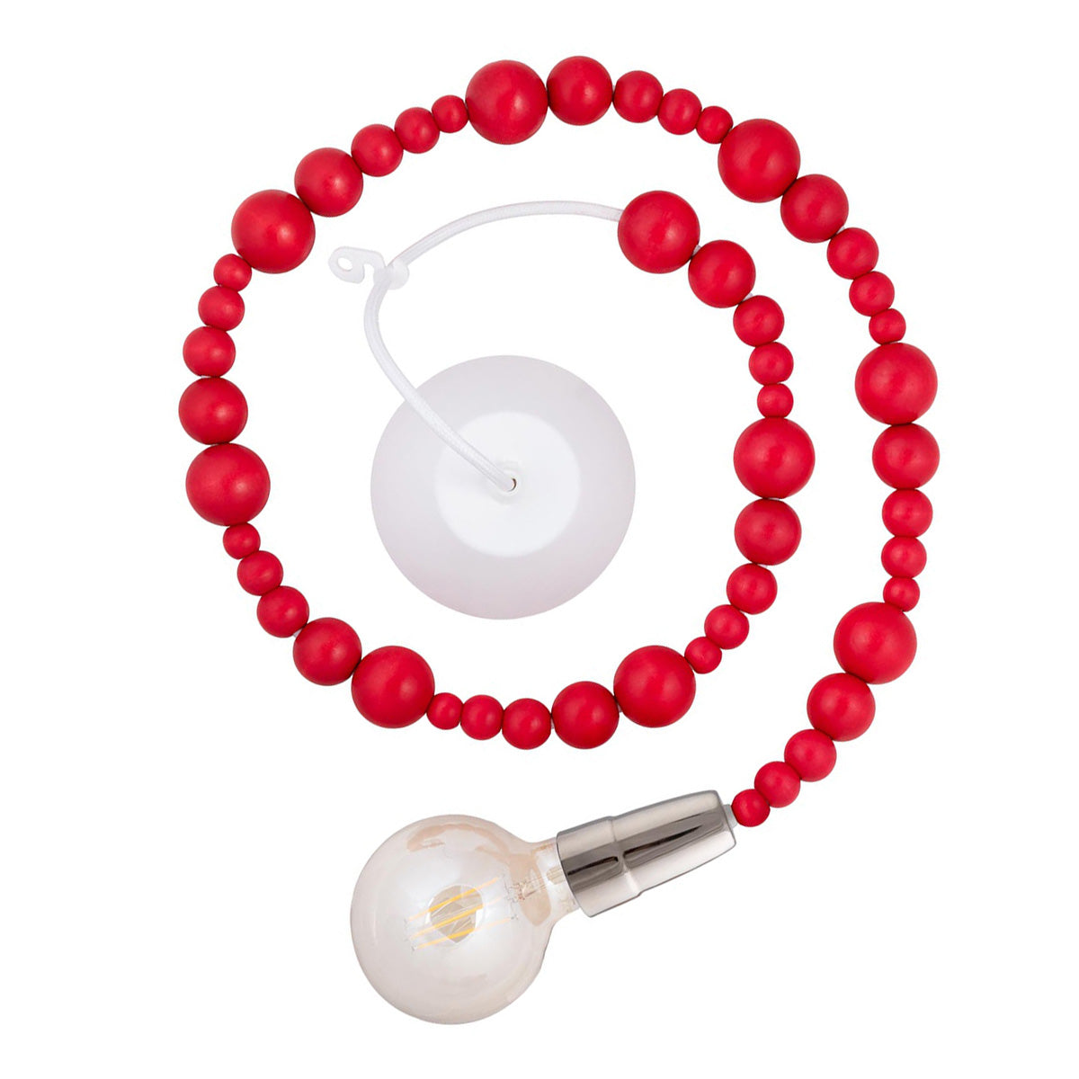 Helmi ceiling lamp, red