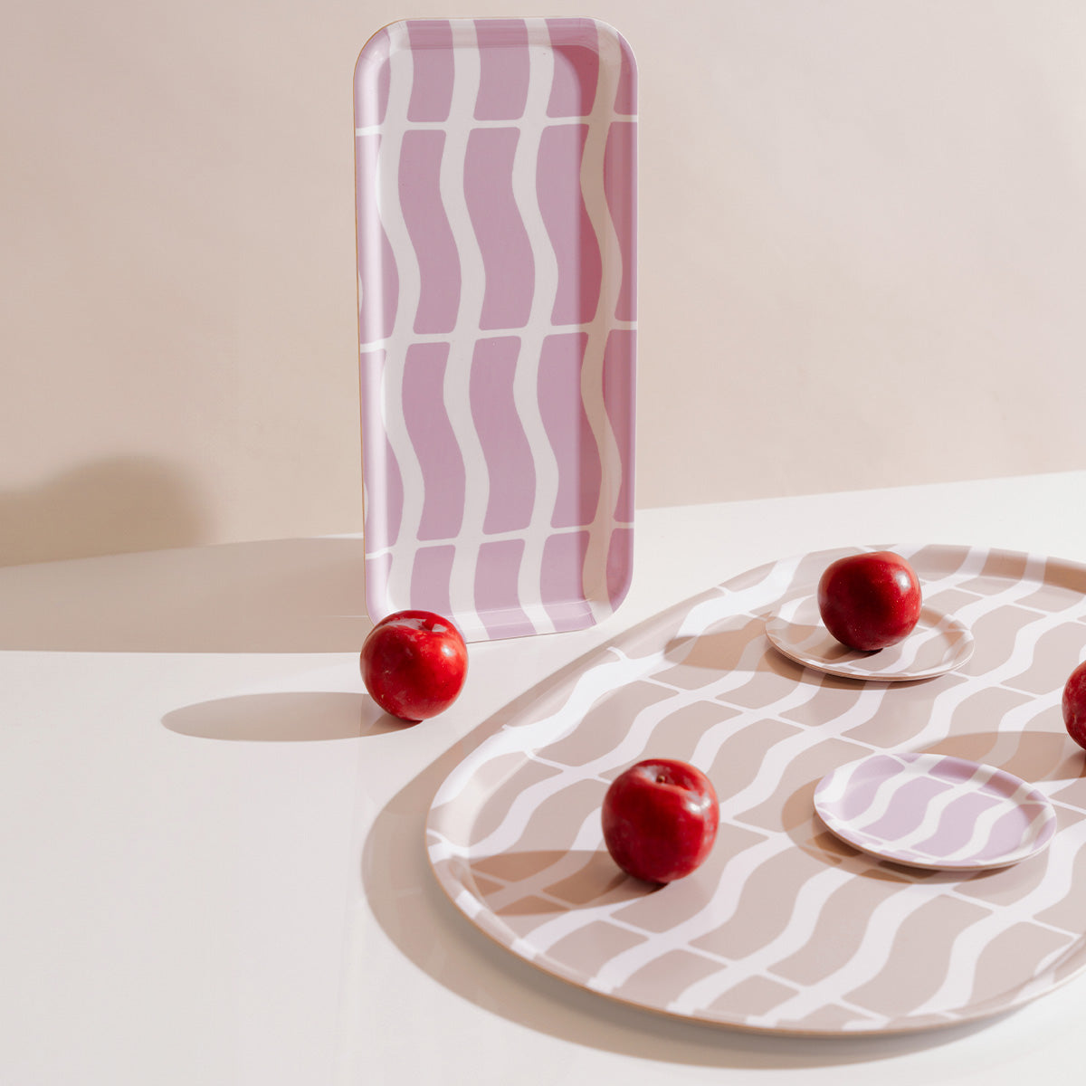 Maius coaster, pink, 11 cm