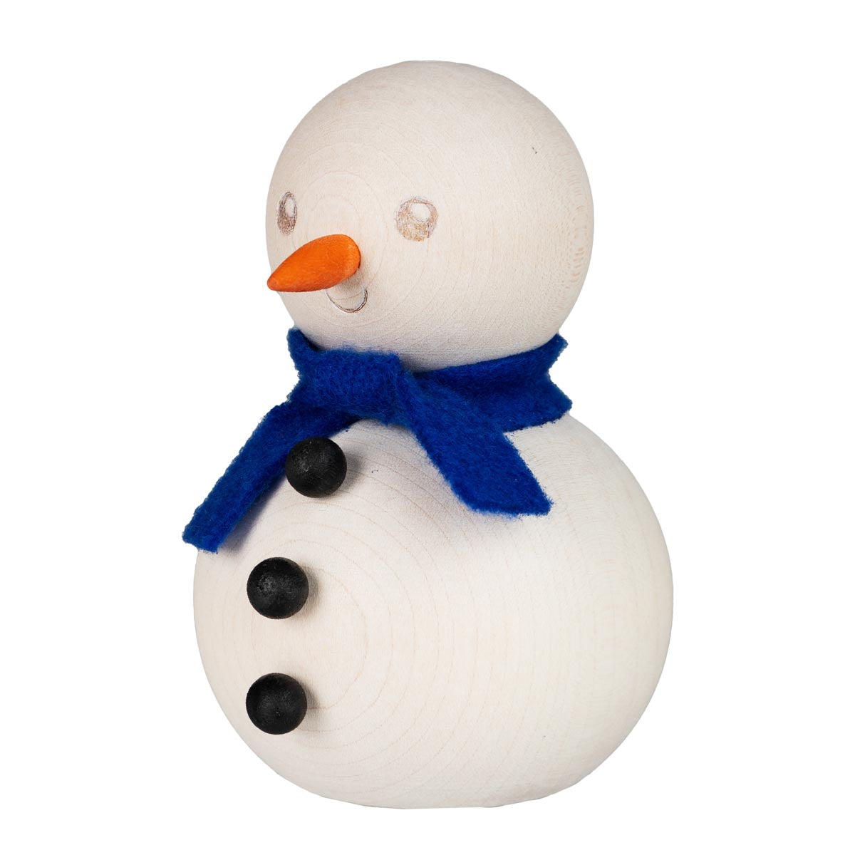 Snowman decoration, 21 cm, ecru