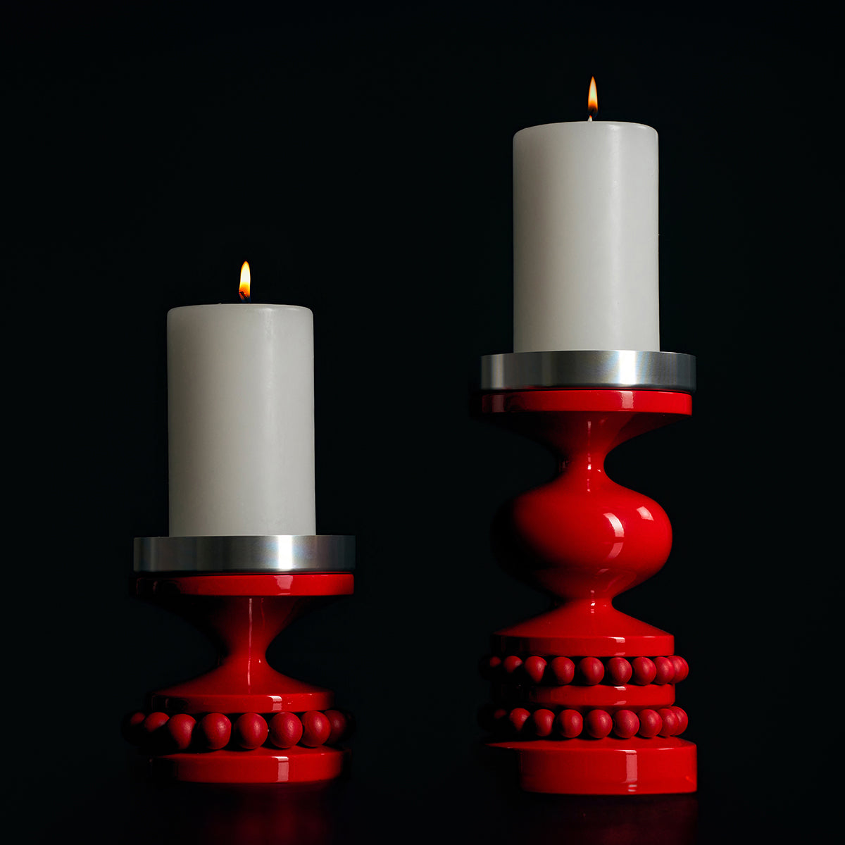 Ruustinna candleholder, red