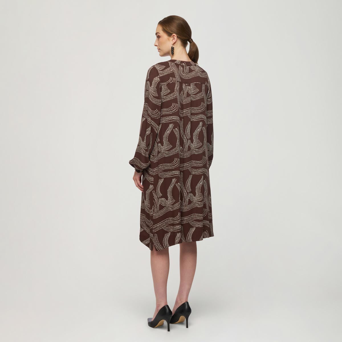 Nadja dress, Kaskadi, brown