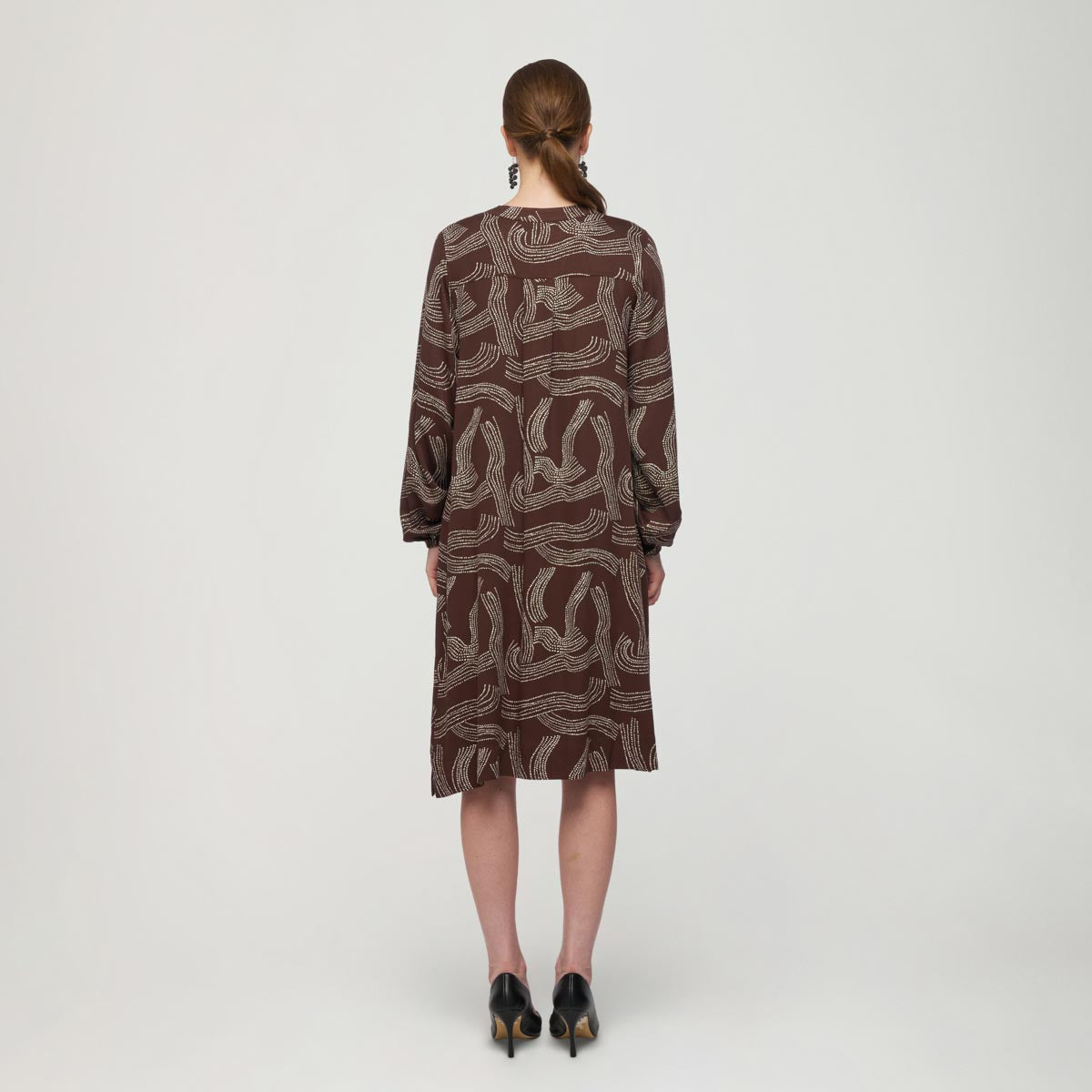 Nadja dress, Kaskadi, brown