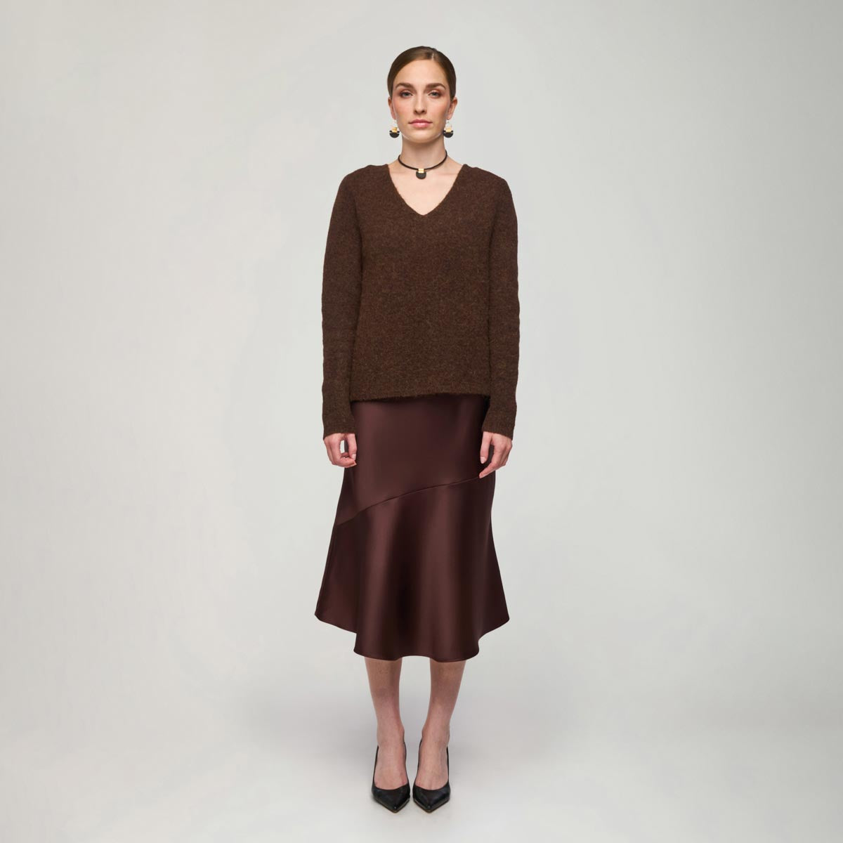 Senora sweater, dark brown