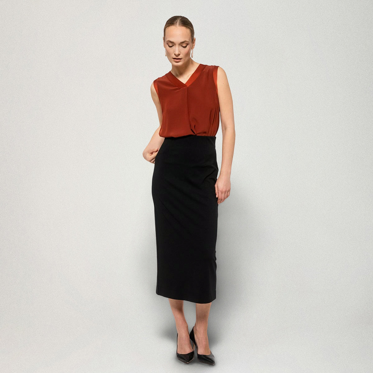 Fiia skirt, jersey, black