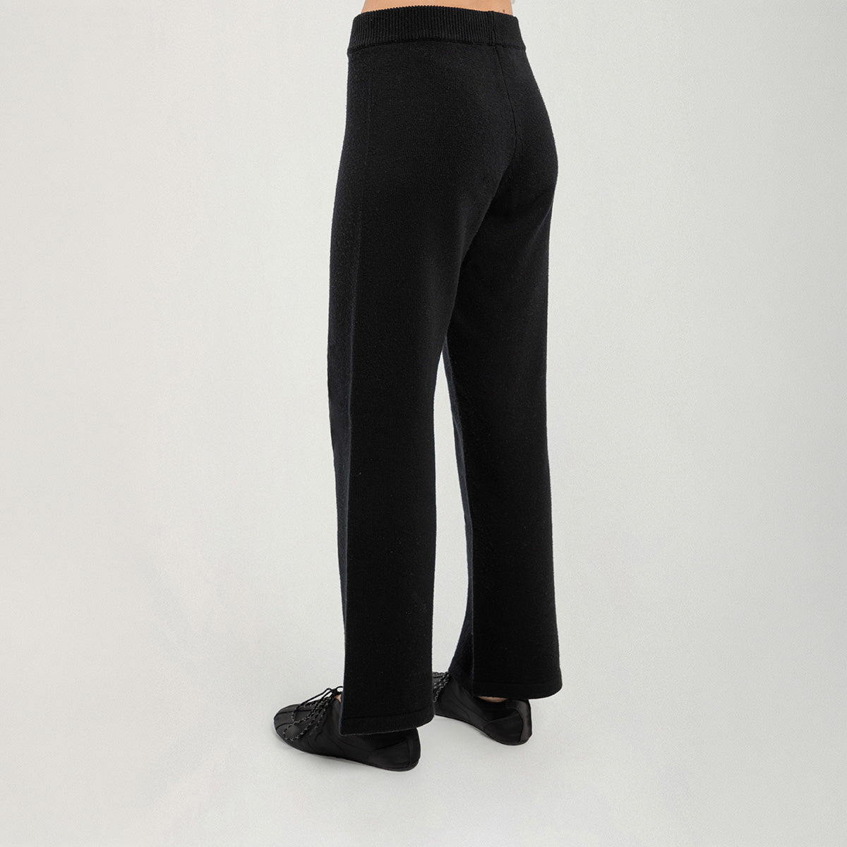 Agnes knit trousers, black