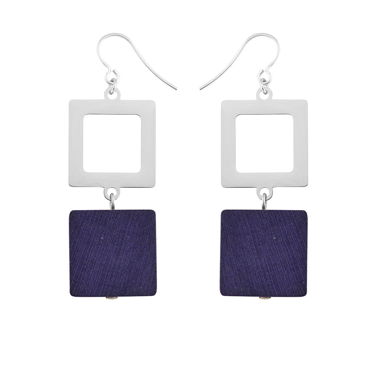 Adele earrings, dark purple