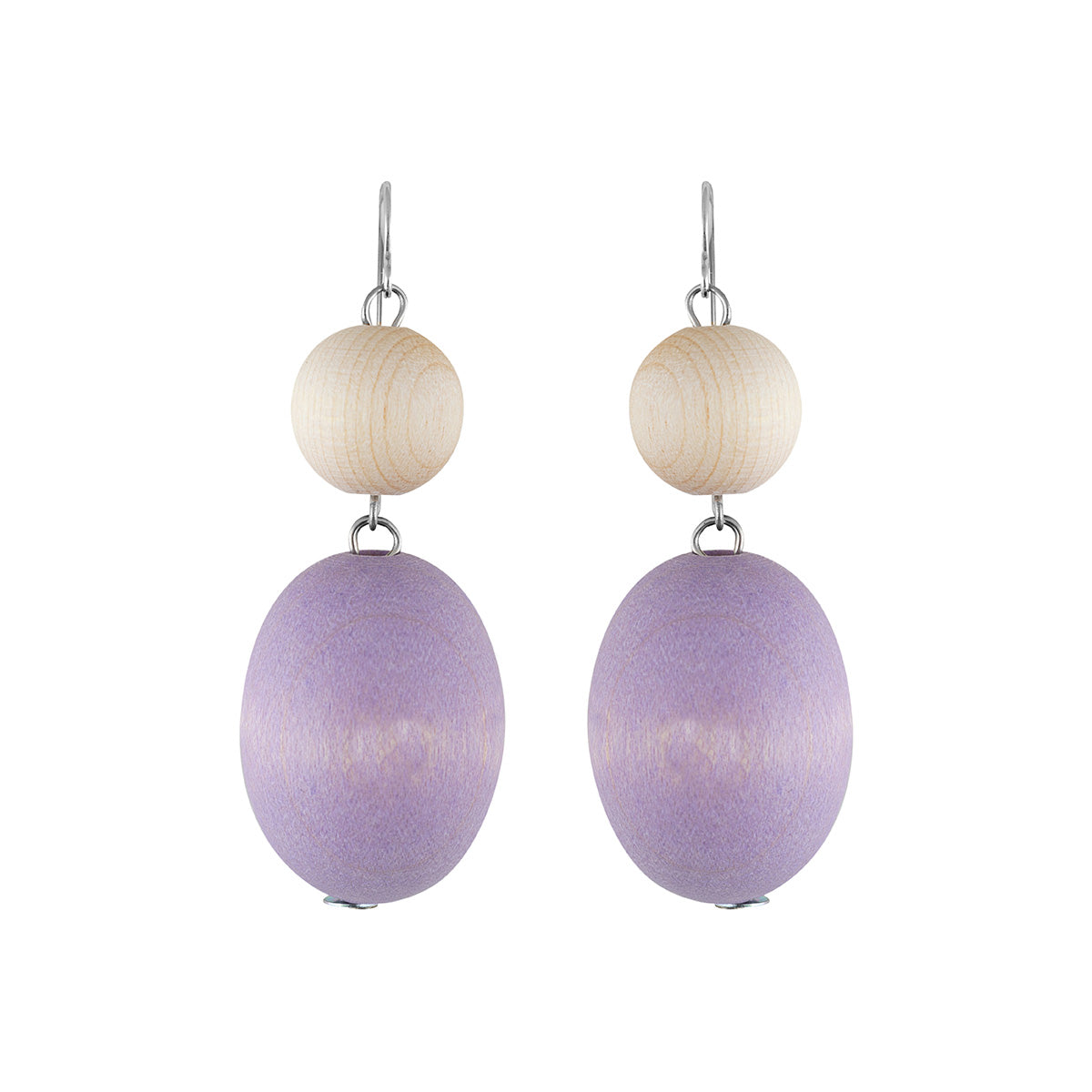 Taateli earrings, lavender