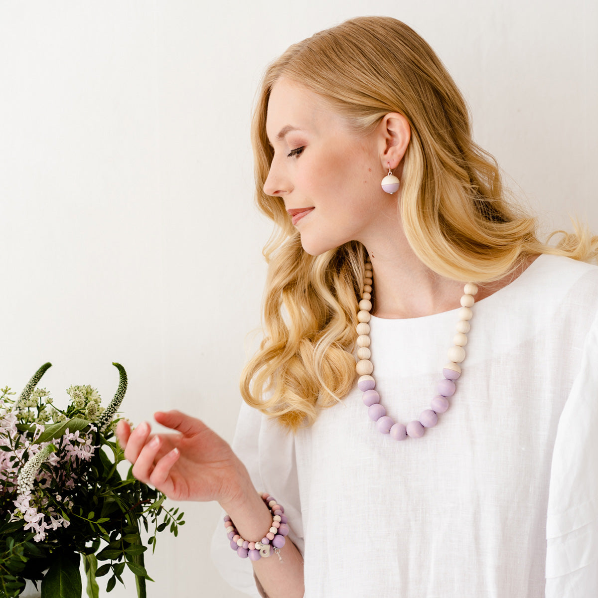Pohjola bracelet, lilac