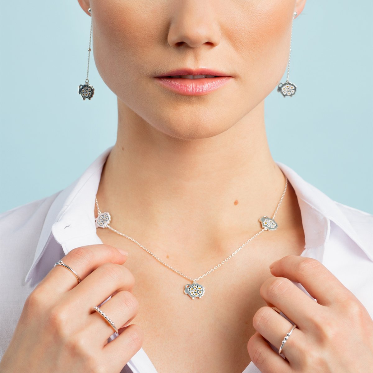 Yllätys ring, 3 beads