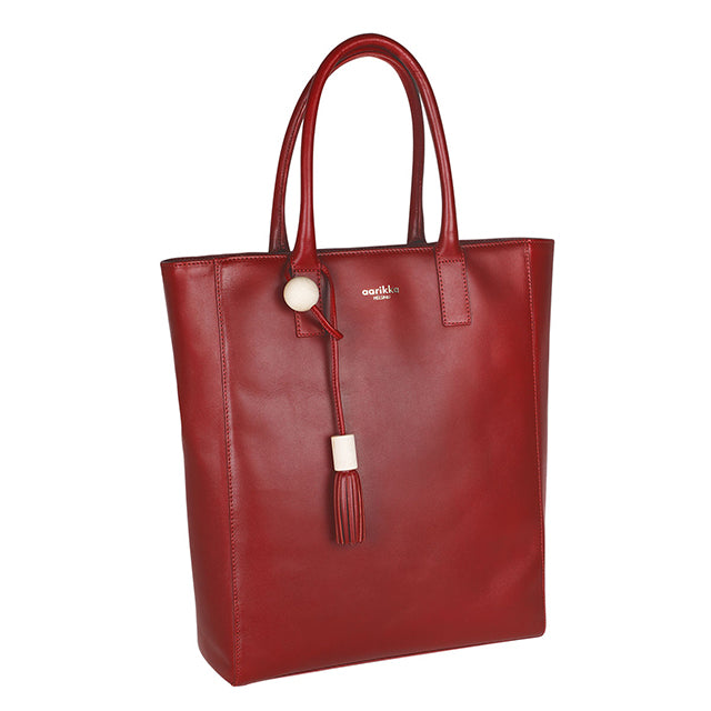 Aura shopper wine red