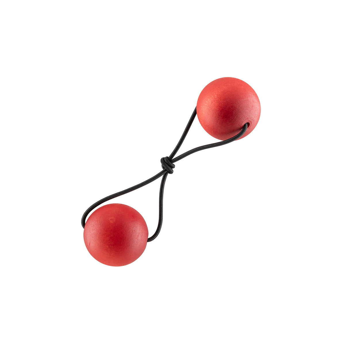 Pom pom hair band, red