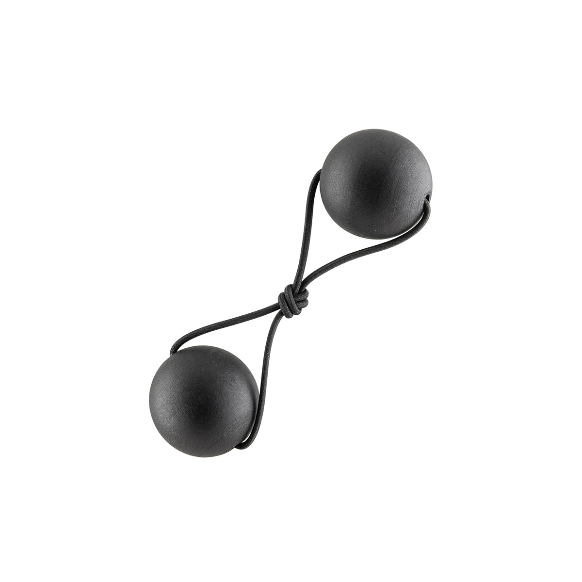 Pom pom hair band, black