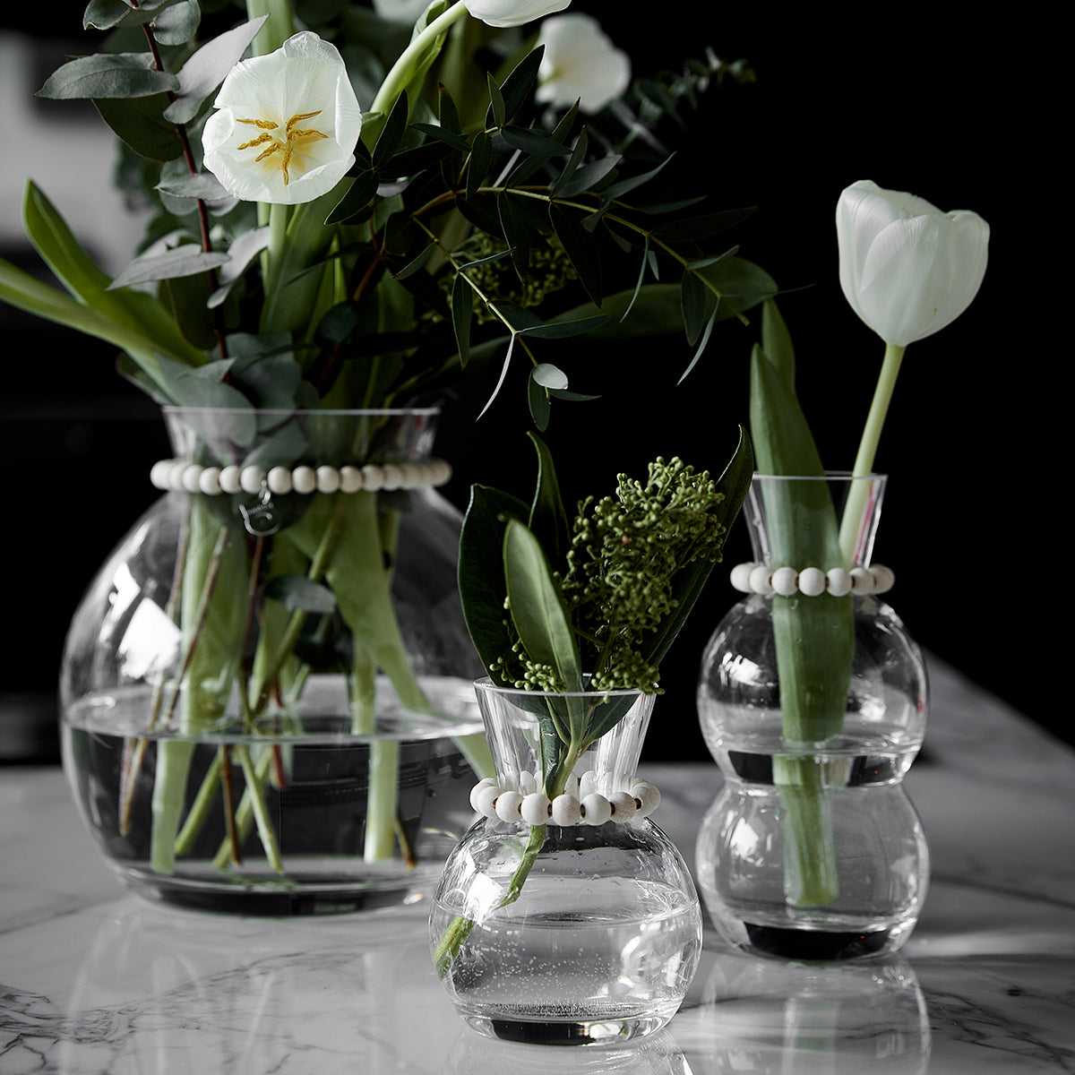 Kupla glass vase, clear, 16 cm