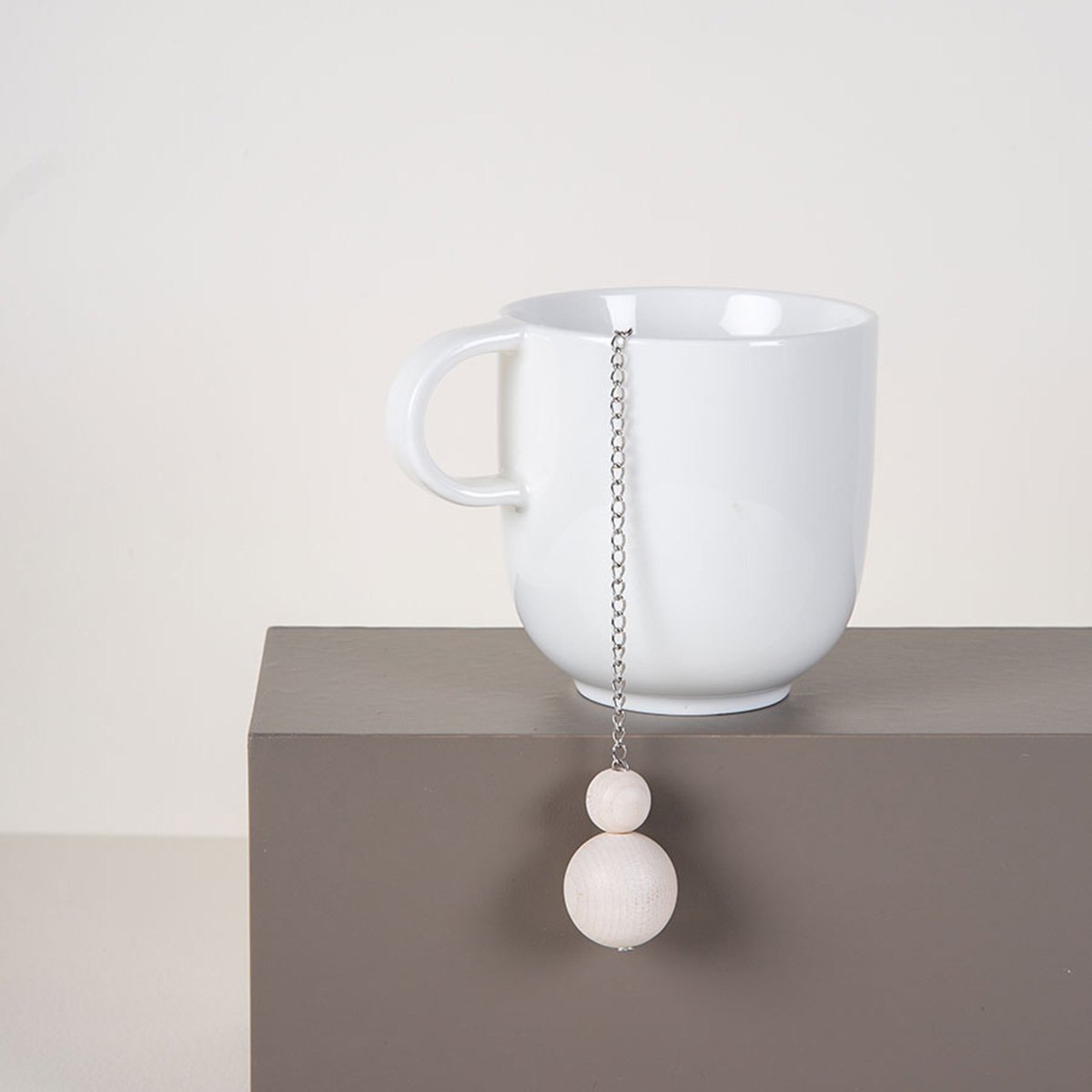 Puisto tea strainer, white