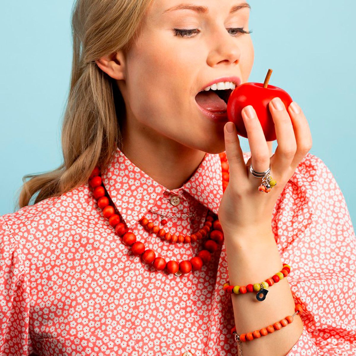 Aarre necklace, cantaloupe