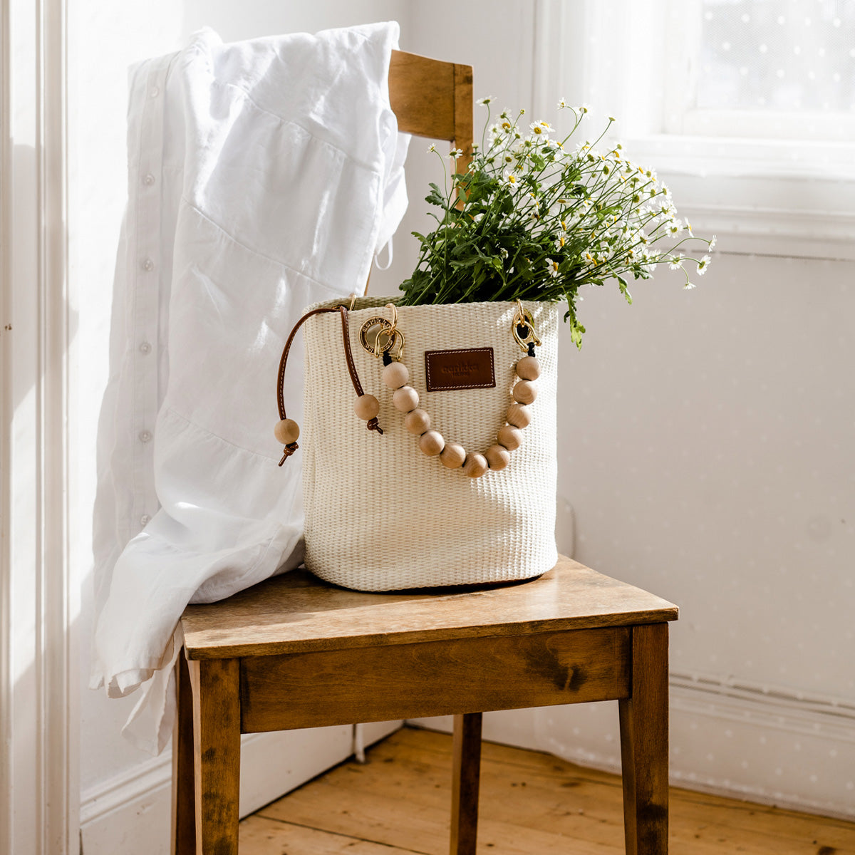 Laura basket bag, brown