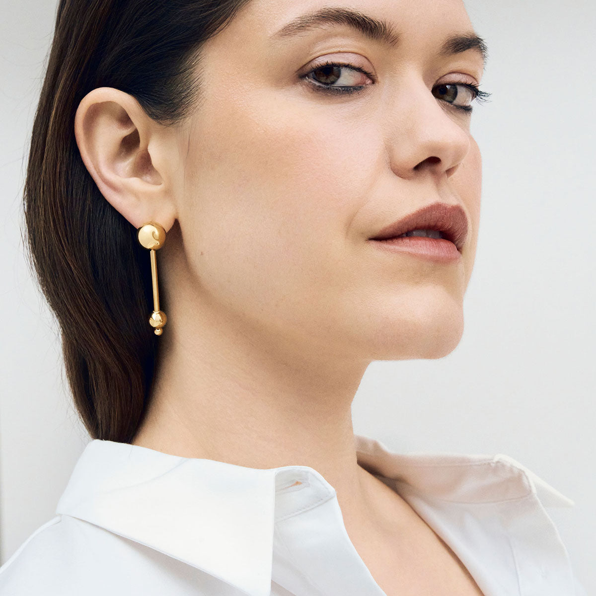 Elea earrings, gold