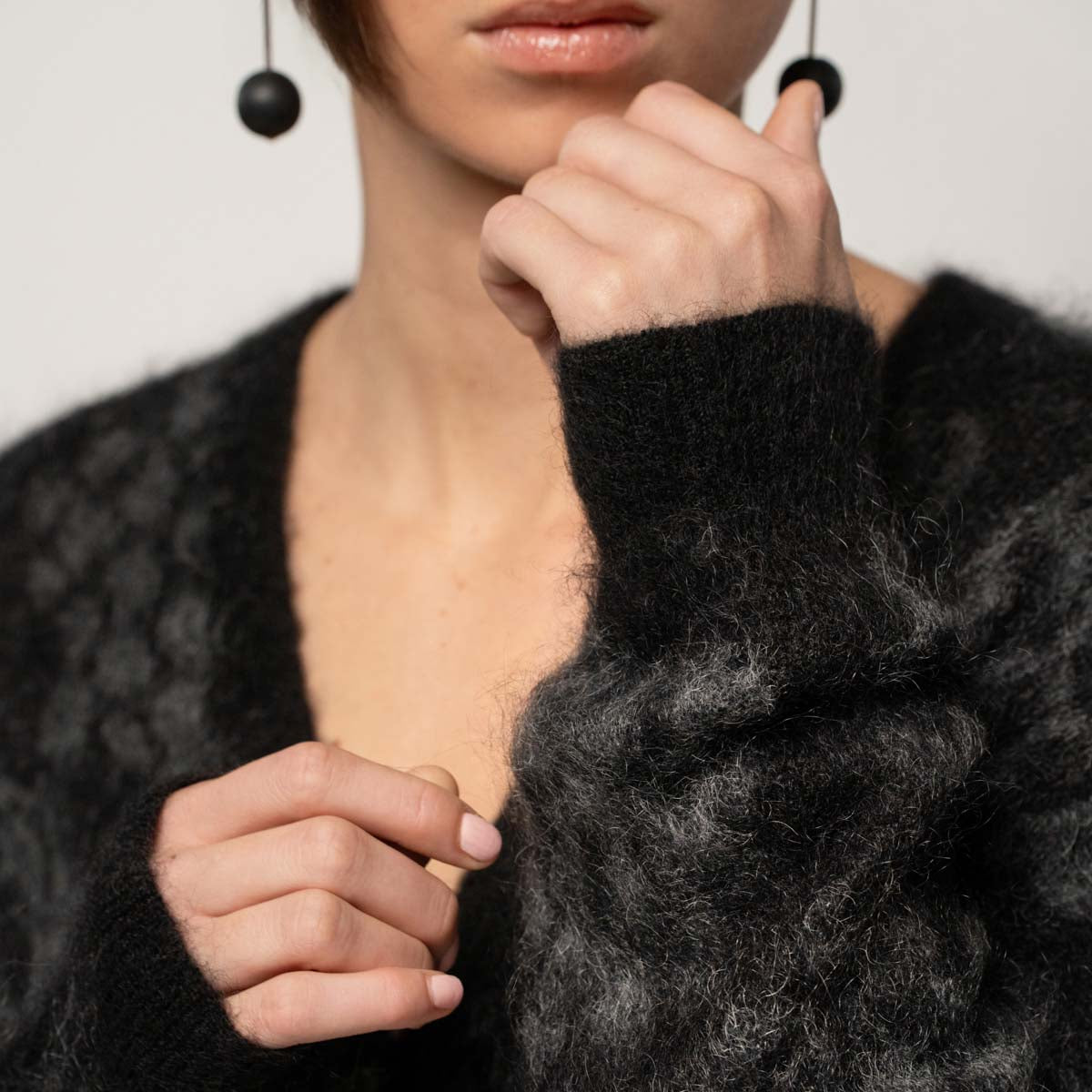 Iiris cardigan, Pässi, black