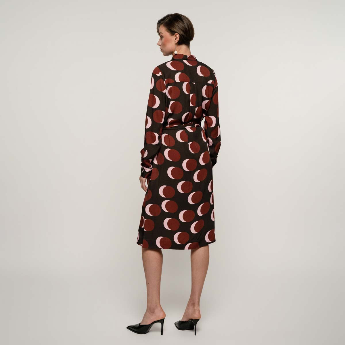 Mandy shirt dress, Luminos, dark brown