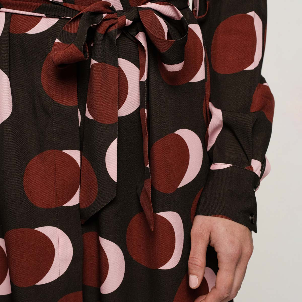 Mandy shirt dress, Luminos, dark brown