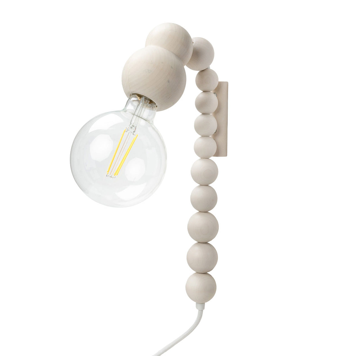 Dango wall lamp, ecru