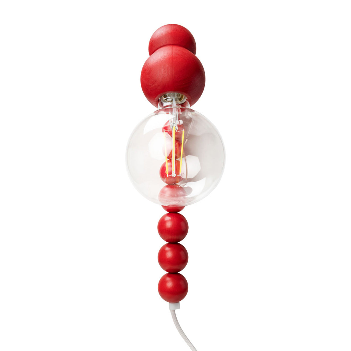 Dango wall lamp, red