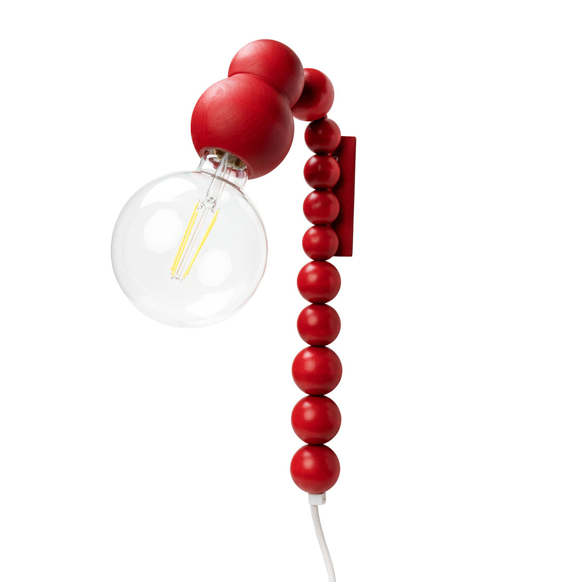 Dango wall lamp, red