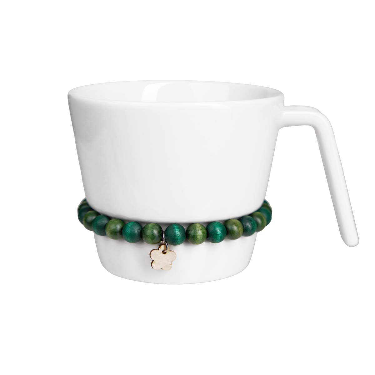 Nuppu bowl with handle, shades of green, 4 dl