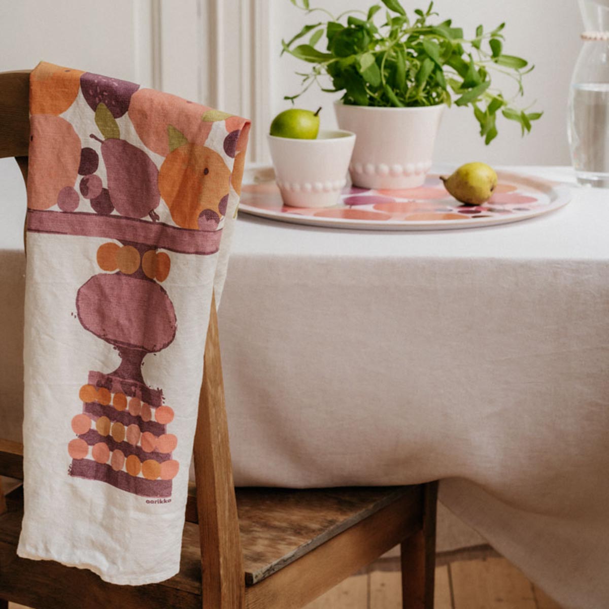 Huvitus kitchen towel, ecru, 47 x 70 cm