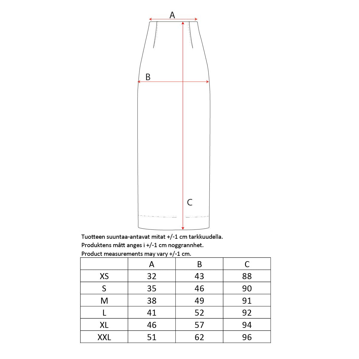 Fiia skirt, jersey, dark copper