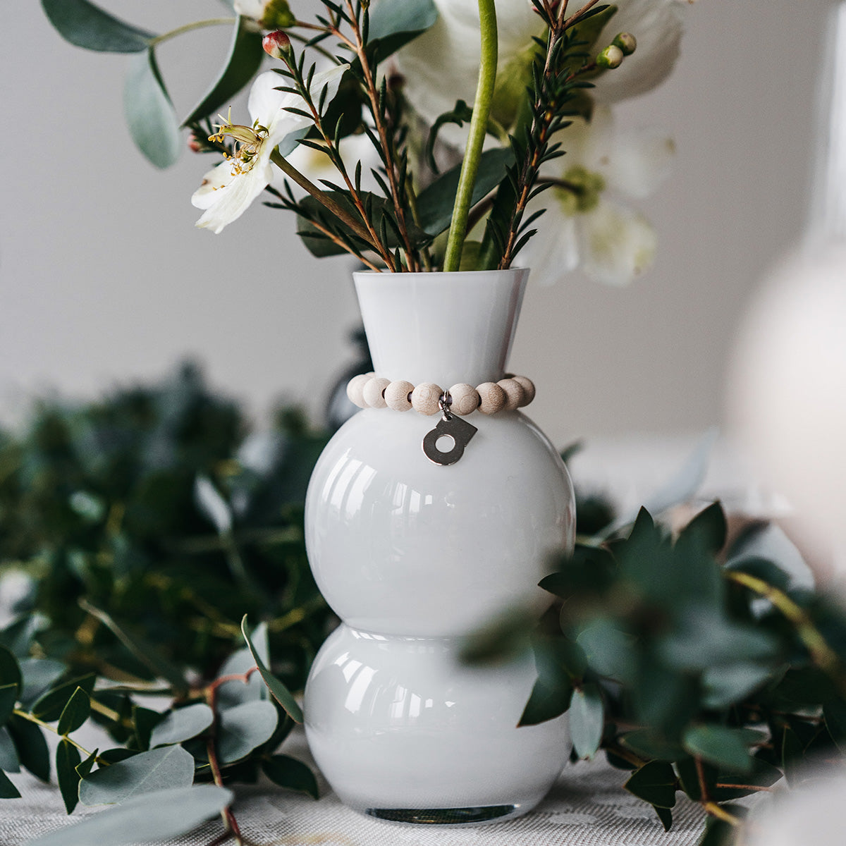 Kupla vase, white, 14 cm